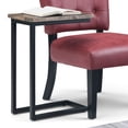 thumbnail image 4 of Simpli Home Skyler 18 inch Wide Solid Mango/Metal Industrial C Side Table in Beach Brown/Black, Assembled, 4 of 10