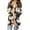 Blanc, variante sur Chemises pour Femmes Femmes Liquidation Chemise en Polyester pour Femmes Cardigan Chandails pour Femmes 2025 Imprimé d'Halloween Drôle Mignon Léger Ample à Manches Longues Manteau avant