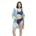 thumbnail image 4 of Women's Mid-thigh Hooded Plush Zippered Lounger, 4 of 37
