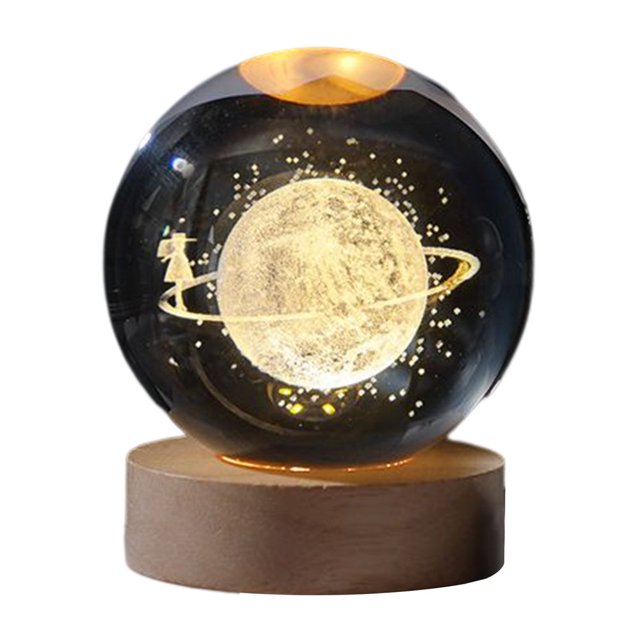 PENGXIANG EASTIN Crystal Ball Night Light Handicraft USB Plug-in Bedside Lamp Lighting Ornament