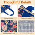 thumbnail image 4 of Pioneer Flower Floral Print Pattern Insulated Lunch Bag for Women & Adults,Large Portable Soft Cooler Lunch Bag,Thermal Food Storage Tote with Pearl Cotton,8.66L,8.75x5.75x9.5 Inch, 4 of 6