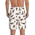 thumbnail image 3 of Kdxio German Shepherd Dog Print Mens Sleep Shorts Bottoms Soft Comfy Pajama Wear Pants with Drawstring Pockets, 3 of 7