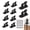 Black, variant on Screw in Hooks for Wood | Cord Mounting Hardware | Wood Screw Hooks | for String Light Plaster Drywall Deck Home Kitchen Garage Planter Wreath Garland