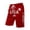 Red, variant on IWRICH USA Shorts for Men Flag Printed Elastic Waist Pants Drawstring Casual Loose Fit Shorts with Pocket White XL