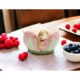 thumbnail image 2 of Ceramic Easter Bunny Rabbit Flower Candy Bowl  5x4.5, 2 of 4