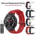 thumbnail image 3 of facefd Replacement Band Fashionable Durable Smartwatch Soft Wrist Straps Install Tools Breathable Adjustable Watchband Dark Green Beige, 3 of 6