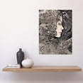 thumbnail image 2 of Feeling Lost Conceptual Art Linocut Illustration Large Wall Art Poster Print Thick Paper 18X24 Inch, 2 of 5