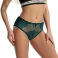 thumbnail image 1 of Zuwimk Thongs For Women ,Women's Flattering Lace Cotton Stretch Panties Green,M, 1 of 5