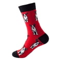thumbnail image 2 of Chaussettes Rouges Chaussettes d'Hiver pour Hommes Chaussettes pour Femmes Chaussettes Imprimées Cadeaux Coton Longues Chaussettes Amusantes pour Femmes Chaussettes Fantaisie Funky Mignonnes Chaussettes Mi-Mollet, 2 of 4