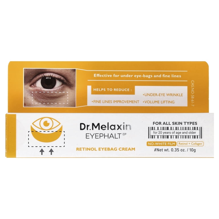 Dr.Melaxin EYEPHALT アイクリーム 10ml×2本 Dr.Melaxin Eyephalt, Retinol Collagen Eye Cream for Under Eye Bags