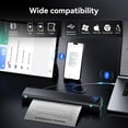 thumbnail image 3 of Impresora portátil Phomemo M08D Bluetooth inalámbrica negra, 3 of 7