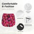 thumbnail image 4 of KLL Orchids Flowers Pattern Shorts Women,Athletic Shorts High Waisted Running Shorts Pocket Sporty Short Gym Elastic Workout Shorts-X-Large, 4 of 7