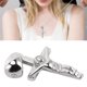 thumbnail image 4 of Crucifijo De Plata Esterlina, Colgante De Crucifijo De Mano De Obra Fina Simple De Moda Amplia Aplicabilidad Para Regalos Religiosos Fyydes Crucifix Pendant, 4 of 8