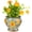 Green & Orange (Dia.: 9inch & H: 8inch), variant on Sungmor Ceramic Hand Painted Succulent Flower Pots, 9 Inch Large Pottery Pots for Indoor Outdoor Plants, Decorative Ceramic Vase for Flower Arrangement Home Decor, Vintage Centerpieces Flowerpot