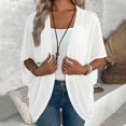 thumbnail image 4 of Women's Casual Knitted Cardigan Open Front Long Sleeve Tops Outerwear Loose Fit Coat For Daily Wear Sweater Jackets, 4 of 8