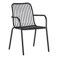 thumbnail image 1 of Brant House - Cypress Outdoor Dining Chair - Black (Set of 2), 1 of 8