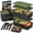 OliveGarden, variant on Bentoheaven Premium Bento Box Adult Lunch Box with Compartments for Women & Men, Set of Utensil & Chopsticks & Dip Container, Cute Japanese Kids Bento Lunch Box, Microwavable (Very Berry)