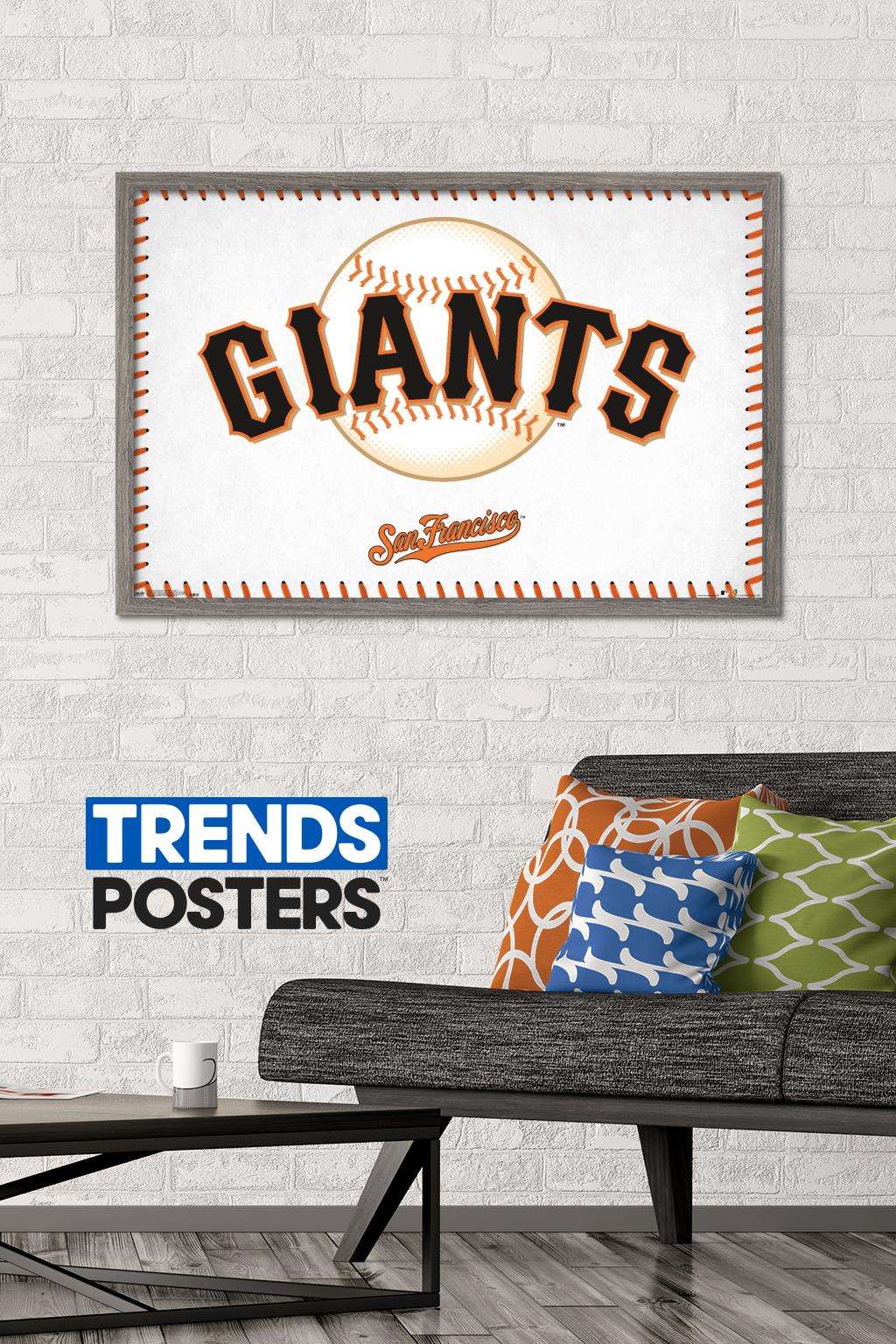 MLB San Francisco Giants - Logo 17 Wall Poster, 22.375" x 34", Framed