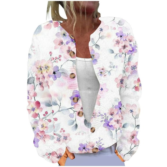 Luxalzxs Christmas Cardigan Ugly Christmas Sweaters for Women V Neck Button Down Sweater with Fun Patterns