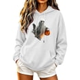 thumbnail image 3 of NSLGXD Womens Halloween Graphic Hoodie Funny Ghost with Pumpkin Print Oversized Hooded Sweatshirt Loose Baggy Long Sleeve Casual Fall Outfits with Pocket S-XL, 3 of 6