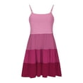 thumbnail image 7 of Efsteb Spaghetti Strap Dresses for Girls Fashion Sleeveless Dress Casual Ruffle Tiered Summer Beach Dresses (Hot Pink,9 Years), 7 of 7