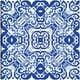 thumbnail image 1 of Azulejo portugués azul antiguo, 1 of 4