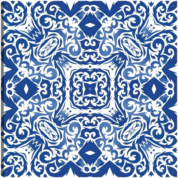 Azulejo portugués azul antiguo