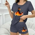 thumbnail image 6 of Women’s Witch Print Halloween Pajamas Set – Soft 2-Piece Lounge Set for Casual Wear (2025 Festive Essential), 6 of 7