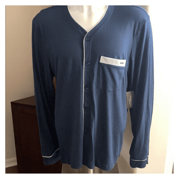 Michael Kors Loungewear Long Sleeve Top, Navy, L