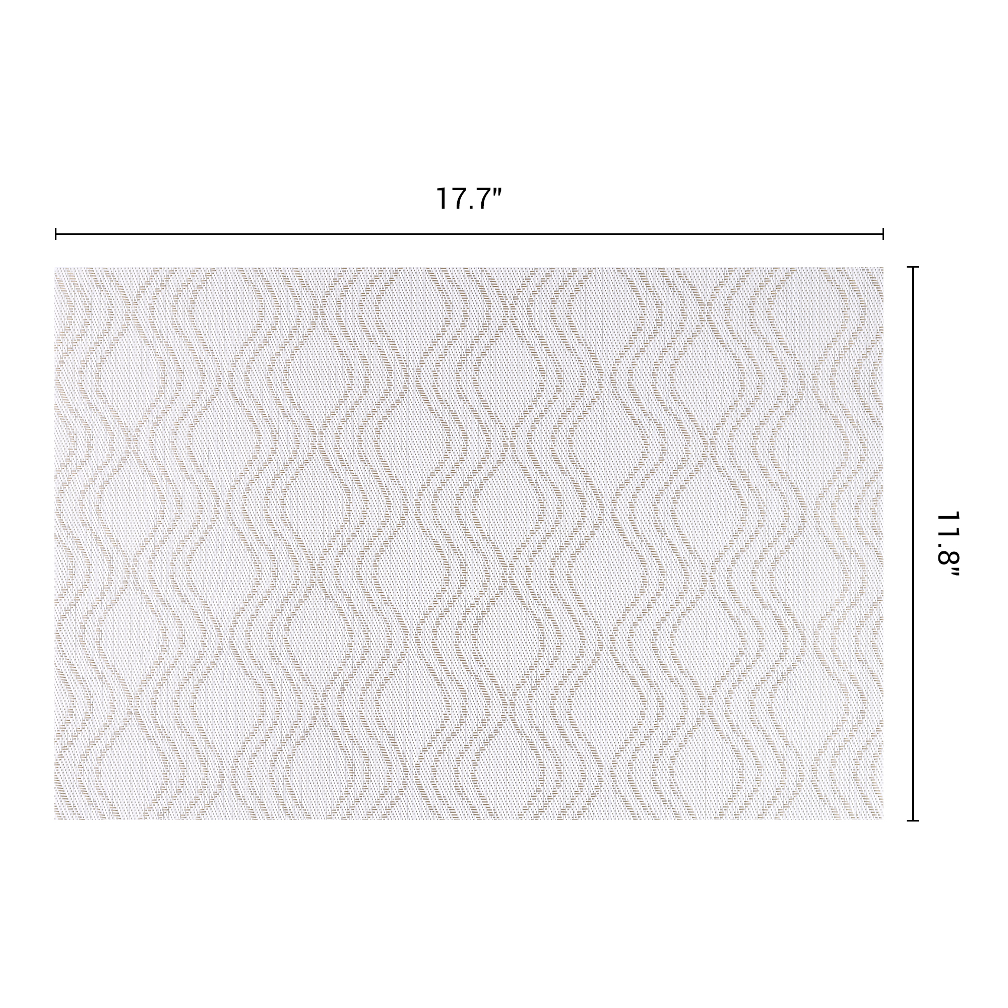 Unique Bargains Set of 6 Plastic Placemats Kitchen Mat for Dining Table Decor Beige