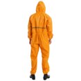 thumbnail image 2 of Alvivi Men's Hooded Jumpsuits Full zip One Piece Lightweight Hooded Raincoat Waterproof Rain Suit Yellow M, 2 of 7