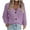 Purple, variant on Sentmoon Cozy Sweaters for Women Long Sleeve Oversized Cardigan Button up Solid Color Stretchy and Flexible Loose Women Clothing Fall and Winter Streetwear for Business Casual M