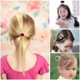 thumbnail image 4 of 40Pcs Girls Elastic Hair Bands Flower Hair Clip Bows Soft Rubber Bands Hair Bands,Mini Hair Elastics Rubber Hair Ties,for Kids Toddlers Little Girls, 4 of 5