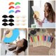 thumbnail image 2 of Pack of 6 Foldable Paper Hand Fans for Women with Bamboos Handle DIY Painting Wedding Dancing Party Cooling Accessories C, 2 of 4