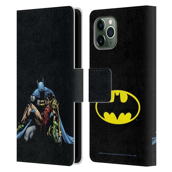 Head Case Designs Officially Licensed Batman DC Comics Famous Comic Book Covers Death In The Family Leather Book Wallet Case Cover Compatible with Apple iPhone 11 Pro