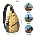 thumbnail image 2 of Pizza Party Time Fun Delicious Pizza Cartoon Foodie Lightweight Crossbody Sling Bag Multipurpose, 2 of 6