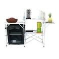 thumbnail image 1 of XtremPro FCAMPK-01 Portable Camp Kitchen Tabletop Storage Zipper Cabinets Folds Prep Table in Carry Bag, 1 of 1