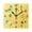Black, variant on Icons Pattern Wall Clock Square Clock Decoration Creative Clock Dual Use Black Pointer 7.78in
