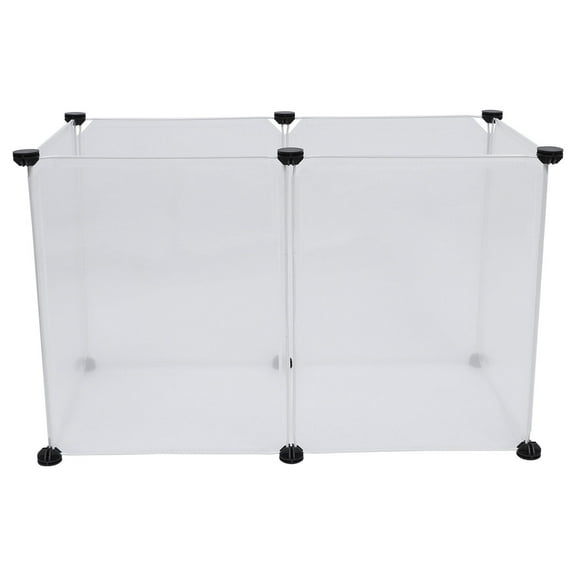 OUNONA 1 Set of Pet Isolation Fence Transparent Plastic Safety Enclosure for Indoor Use