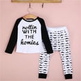 thumbnail image 4 of Baby Camiseta de de manga larga + Pantalones Trajes Conjunto de ropa de 2 piezas 70cm CUTICAT Trajes para niños, 4 of 7