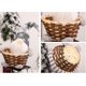 thumbnail image 4 of Cesta pequeña para decoración navideña, bolsas de regalo, bolsas de dulces, calcetines, relleno para árbol de Navidad, cesta de dulces para anciano sin rostro para niños, 11.815.915.91 pulgadas, 4 of 5