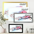 thumbnail image 4 of Designart 'Pink Bird Sitting On Cherry Branch' Traditional Framed Art Print, 4 of 4