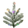 thumbnail image 2 of Vickerman 10' x 67" Flocked Bavarian Pine Artificial Pre-Lit Christmas Tree, Multi-Colored Lights., 2 of 5