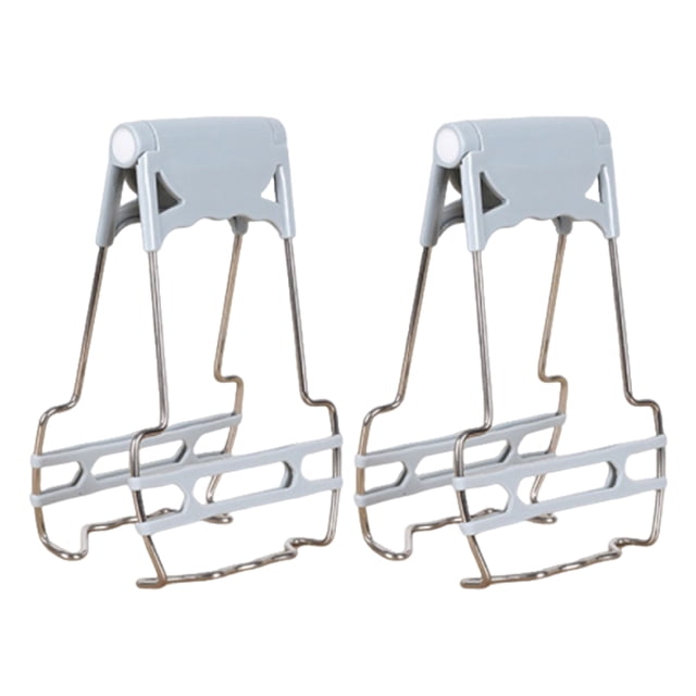 Eigraketly Soporte para cuenco antiescaldaduras, conjunto con rizador, manejo seguro para platos calientes, accesorios para horno halógeno, 2 Artesanía Azul