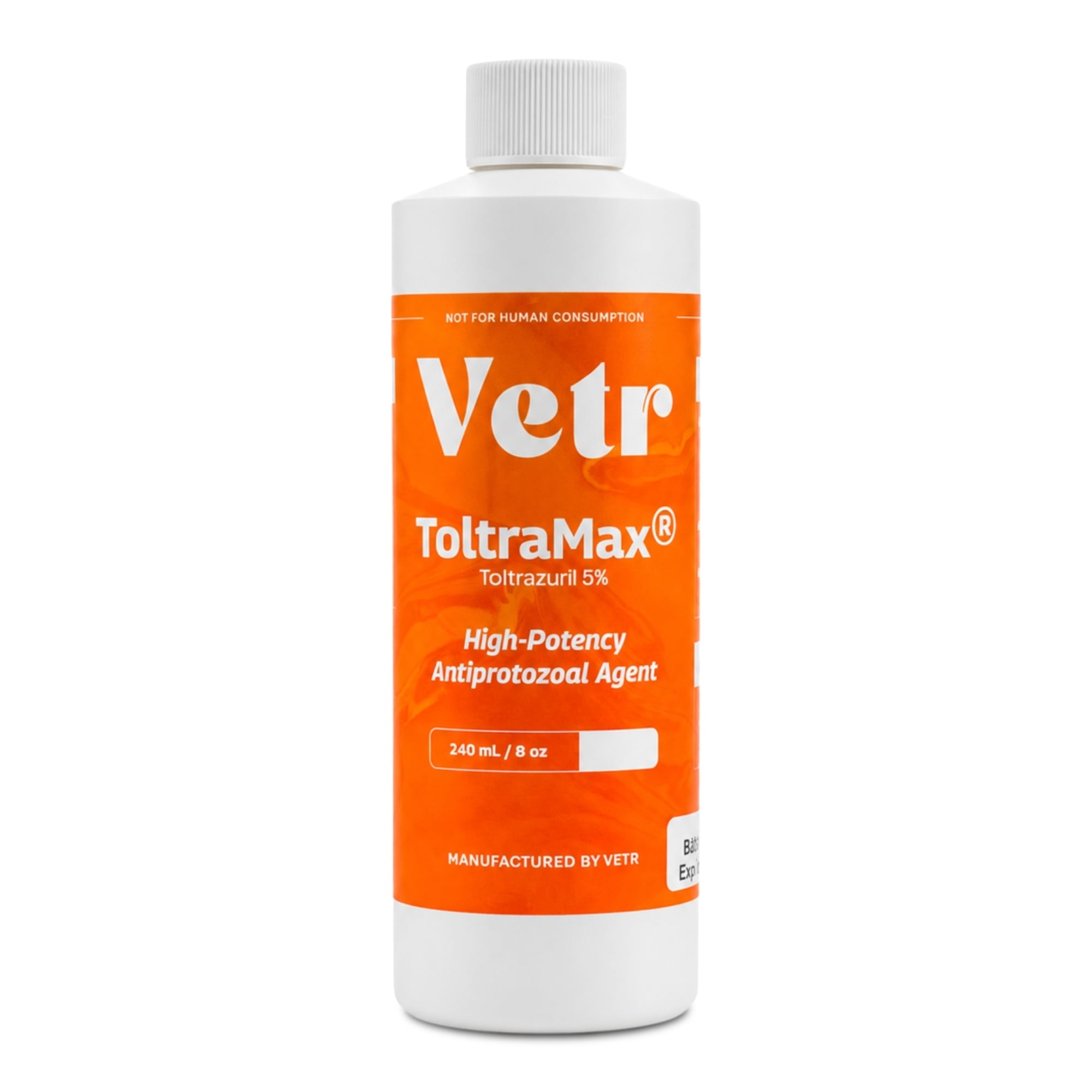 Vetr Toltramax 5% Oral Solution for Horses, Dogs & Cats, Easy Administration, Alfalfa, 240 ml
