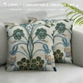 thumbnail image 3 of COMIO  Decorative Throw Pillow Cover Farmhouse Floral Floor Pillowcase for Couch Living Room Sofa Bed,Tropical Green Leaves, 3 of 5