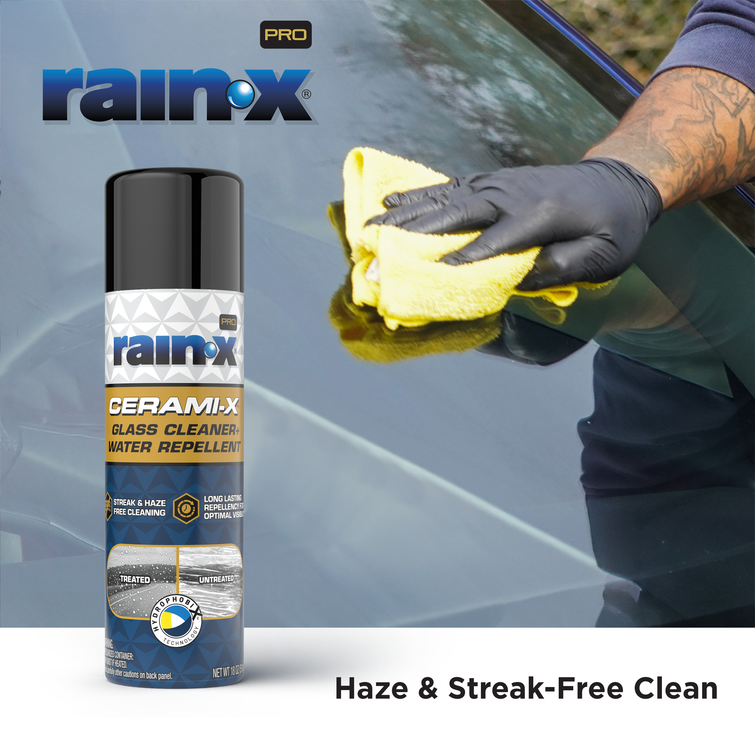 Rain-X Pro Cerami X Glass Cleaner and Water Repellent, 18 oz photo 8