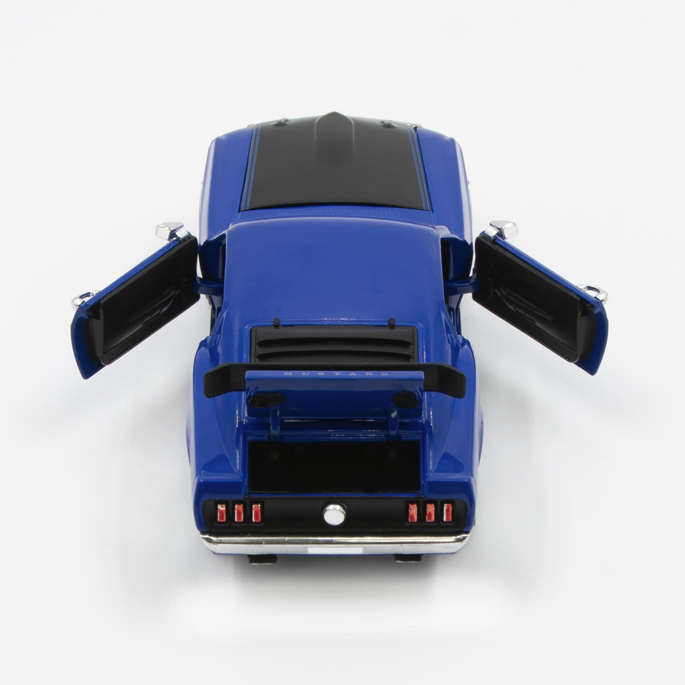 ARKO 1:32 Diecast 1969 Ford Mustang Boss 302 Fastback Hardtop in Blue and Black