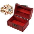 thumbnail image 1 of Caja De Madera Vintage Para Cofre Del Tesoro, Caja De Almacenamiento De Joyas, Decoración De Escritorio Con Buena Capacidad, Diseño De Estilo Vintage Para Pendientes, Monedas,, 1 of 7