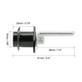 thumbnail image 2 of Uxcell Drawer Lock 16mm Cylinder Diameter for Desk Cabinet Locker Black 2Pcs, 2 of 5